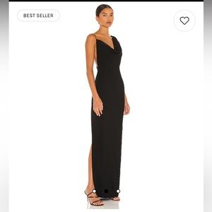 Amanda Uprichard long black dress